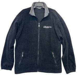 Belterra Park Gaming Fleece Jacket Size Large Black Gray